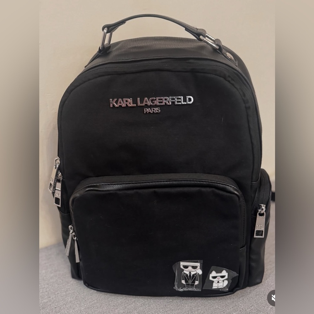 Karl Lagerfeld Black Backpack